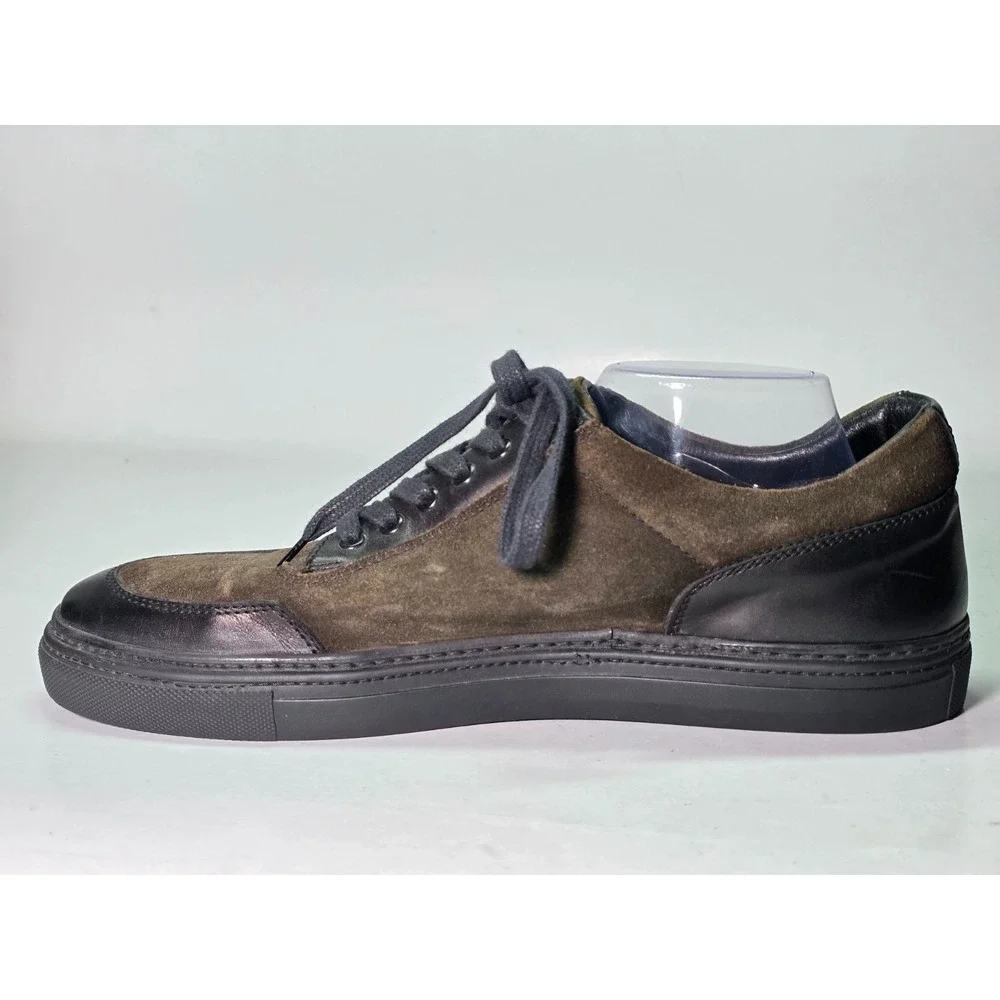 Kenneth Cole New York Men's Sneakers Size 11.5 Black Green Leather Suede Shoes‎